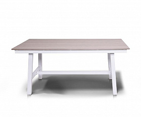 Сан Ремо стол обеденный из ДПК, каркас алюминиевый