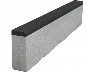 Бордюр тротуарный Лидер 40 1000х200х80 мм Частичный прокрас Черный