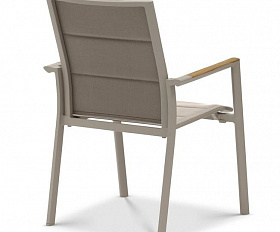 Комплект обеденной мебели Lyon 220B+8P Brafritid антрацит/натуральный, алюминий/тик