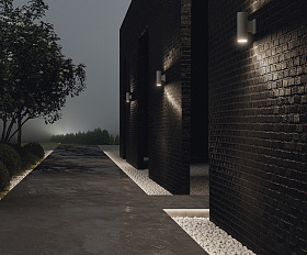 Настенный светильник (бра) Bowery Maytoni O574WL-02GR цвет Серый