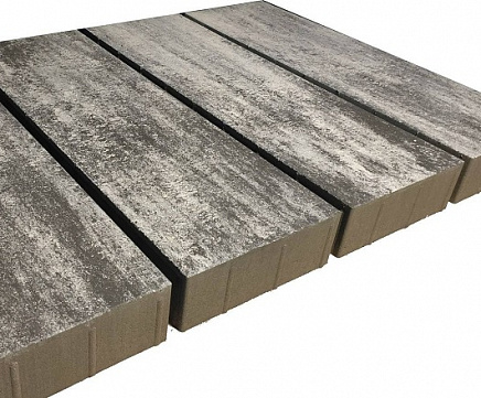 Тротуарная плитка Выбор Б.15.П.10 900x300x100 мм Искусственный камень Шунгит