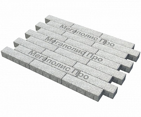 Тротуарная плитка Braer Ригель 2.0 320x80x60 мм Гранит на белом