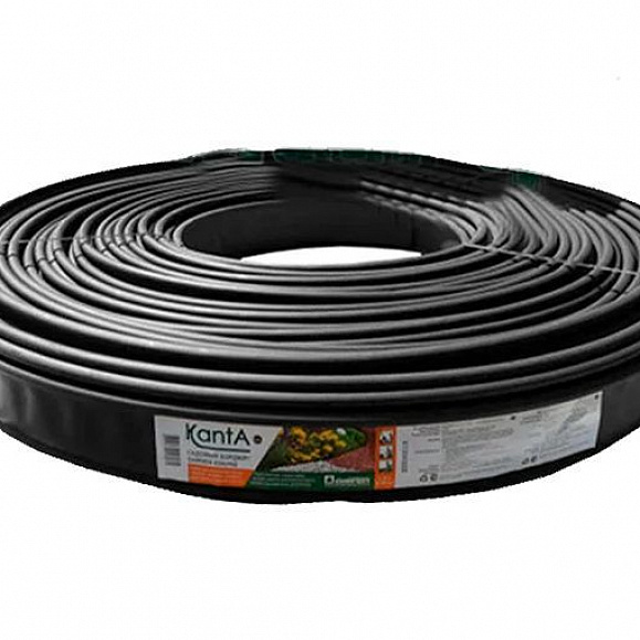 Бордюр садовый KANTA Standartpark SP Б-16000.10.02-ПП 82552 Бухта Черный 160 м фото 1