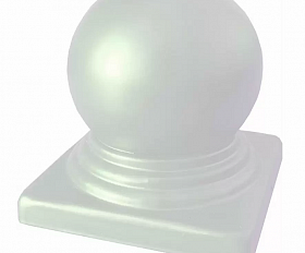 Крышка сфера Террапол 100х100 мм (металлическая), цвет Жемчуг