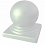 Крышка сфера Террапол 2400х69х35 мм (металлическая), цвет Жемчуг
