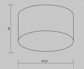 Потолочный светильник Zon IP Maytoni O430CL-L15B3K цвет Черный