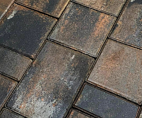 Тротуарная плитка Koldiz Ривьера 50 мм Оникс Оранжевый