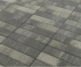 Тротуарная плитка Braer Прямоугольник ColorMix 200х50х60 мм Туман