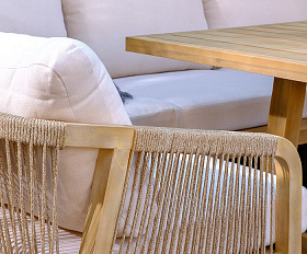 Диванная группа из акации RIMINI со столом 150 см L Joygarden