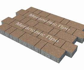 Тротуарная плитка Фабрика Готика Новый Город 80 мм Сильвер 16