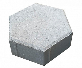 Тротуарная плитка 342 механический завод Шестигранник 80 мм Белый