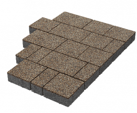 Тротуарная плитка Stellard Новый город 60 мм Красный гранит