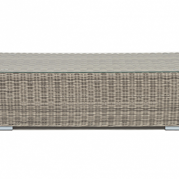 Боно журнальный столик из искусственного ротанга, цвет бежевый фото 2