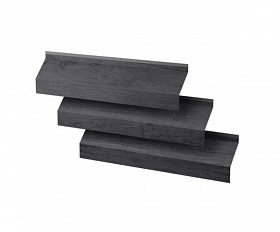 Ламель жалюзи Металлопрофиль Blackout PrintArt GreyOak (серый дуб)