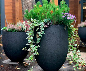 Кашпо Concretika Bowl D52 H29 Slanets