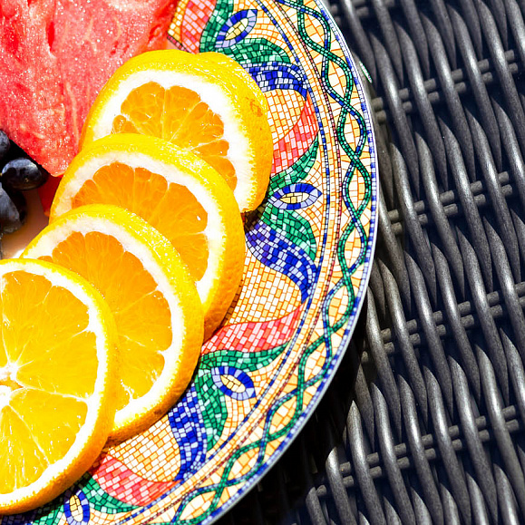 Стол садовый плетеный из искусственного ротанга CANNES 90 см Joygarden фото 4