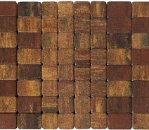 Тротуарная плитка Braer Классико Дуо ColorMix 40 мм Мальва