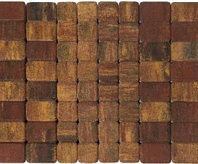 Тротуарная плитка Braer Классико Дуо ColorMix 40 мм Мальва