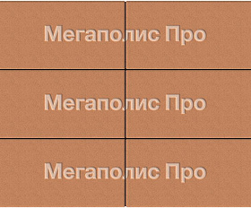 Тротуарная плитка Выбор Прямоугольник Б.5.П.10 600х300х100 мм Стандарт Оранжевый