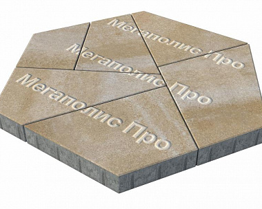 Тротуарная плитка Выбор Оригами Б.4.Фсм.8 80 мм Искусственный камень Степняк
