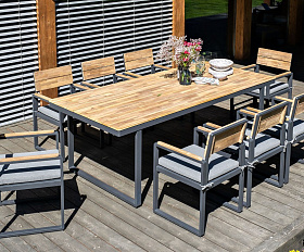 Обеденная группа из алюминия TOPA XL Joygarden