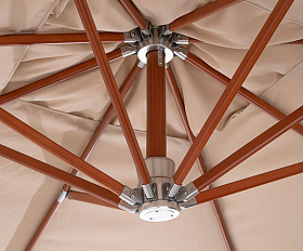 Ливорно зонт садовый 3х3м на боковой опоре из алюминия