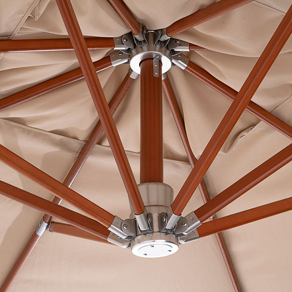 Ливорно зонт садовый 3х3м на боковой опоре из алюминия фото 7