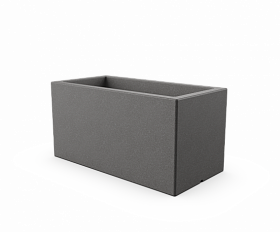 Кашпо Berkano Cubric 80x40 Gray Granite