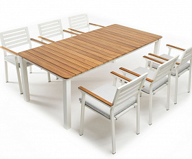 Стул из алюминия CONCORDE белый Joygarden