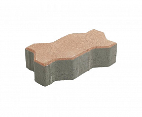 Тротуарная плитка 342 механический завод Волна 240х130х80 мм, капучино