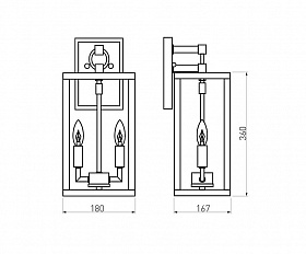 Уличный светильник Elektrostandard Candle D 35150/D темно-серый