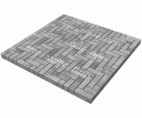 Тротуарная плитка Выбор Паркет Б.4.П.6 Искусственный камень Шунгит