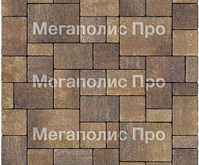 Тротуарная плитка Выбор Мюнхен Б.2. Фсм.6 60 мм Листопад гранит Мокко