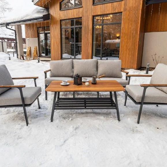 Лаунж-зона Oliver Royal Family алюминий, цвет антрацит фото 12