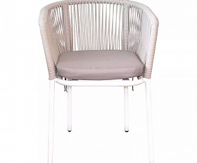 Плетеный стул Марсель 4SIS из роупа (веревки), цвет бежевый