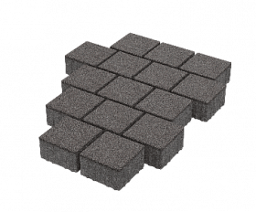 Тротуарная плитка Stellard Квадрат 150x150x80 мм Дымчатый кварц