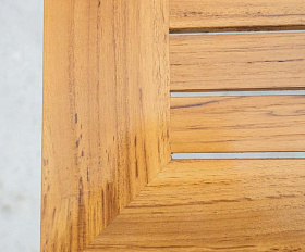 Обеденный стол Oscar Royal Family из алюминия со столешницей из тика