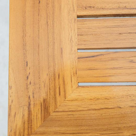 Обеденный стол Oscar Royal Family из алюминия со столешницей из тика фото 7