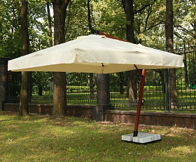 Уличный квадратный зонт Maestro Wood Royal Family с базой