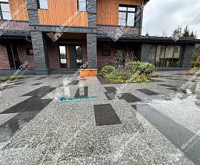 Тротуарная плита Фабрика Готика 600х300х60 мм Ильменит FINERRO