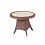 Кофейный столик Равенна 4SIS из искусственного ротанга, цвет коричневый