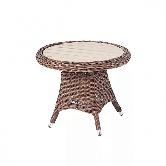 Кофейный столик Равенна 4SIS из искусственного ротанга, цвет коричневый фото 1