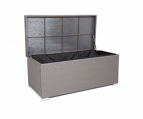 Порту сундук водонепроницаемый из искусственного ротанга, цвет графит