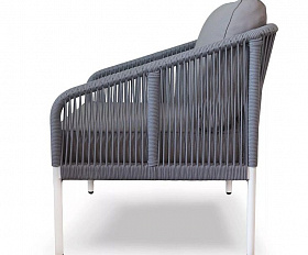 Кресло Канны 4SIS из роупа (веревки), цвет светло-серый