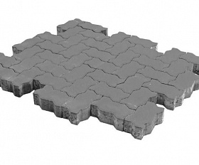 Тротуарная плитка Braer Волна 70 мм Серый