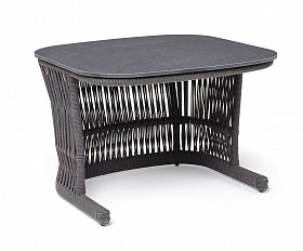 Лугано журнальный стол 76х76 H55 см из HPL, цвет серый гранит