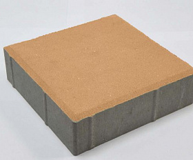 Тротуарная плитка Лидер 40 Квадрат 200х200х60 мм Оранжевый