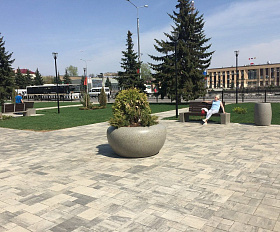 Тротуарная плитка Вилла Arbet 60 мм ColorMix Гранит