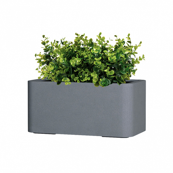 Кашпо TERRAFAKTURA Балконера 40x22x18 Арктик Грей фото 1