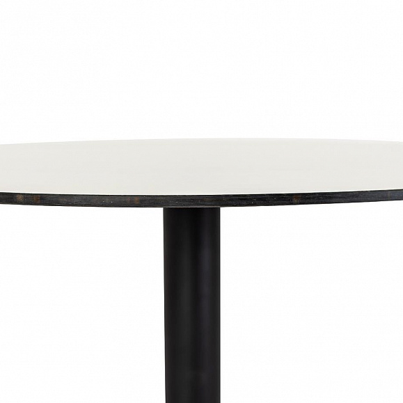 Каффе интерьерный стол из HPL круглый Ø70см, цвет молочный фото 3